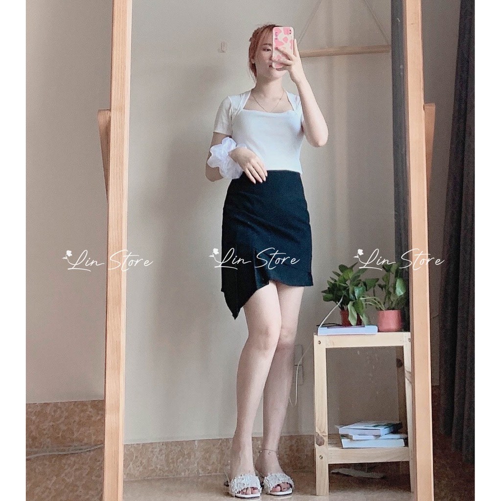 CHÂN VÁY CHỮ A NHÚN EO ⚡️ HÀNG LOẠI 1⚡️ , CHÂN VÁY NHÚN LỆCH TÀ 1 BÊN, CÓ 2 MÀU ĐEN NÂU TRẺ TRUNG ,DỄ MẶC, CÓ LÓT QUẦN | BigBuy360 - bigbuy360.vn