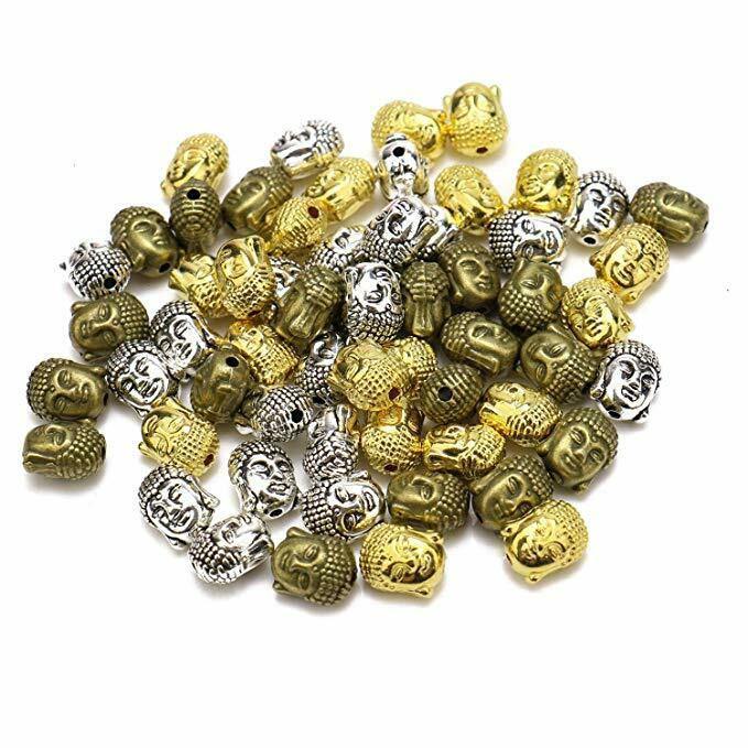 Set 20 hạt kim loại làm đồ trang sức 10x8mm sử dụng tiện lợi