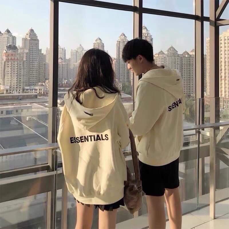 Áo nỉ hoodie Essentials áo nỉ bông unisex nam nữ form lên rất đẹp | BigBuy360 - bigbuy360.vn
