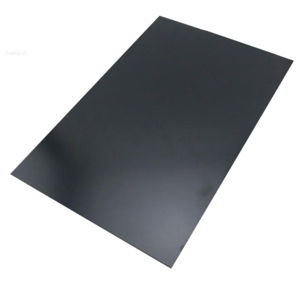 Tấm nhựa ABS Đen khổ A4 x dày 0.4mm bề mặt nhám đa năng