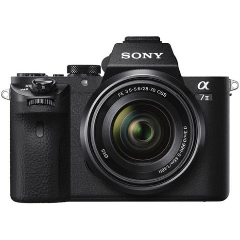 Máy ảnh Full Frame Sony Alpha A7 Mark II kèm Len 28-70mm f3.5-5.6 OSS chính hãng tặng thẻ nhớ 16G và túi đựng máy