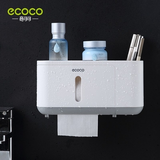 Hộp giấy vệ sinh ecoco E1908, kệ để giấy vệ sinh dán tường