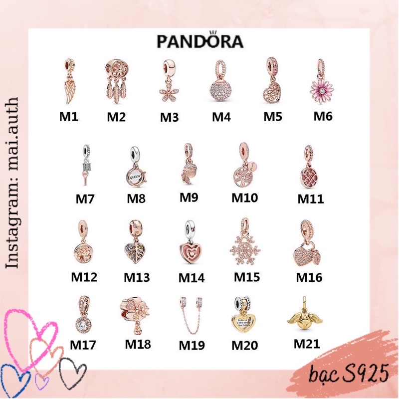 Charm pan S925 bảng M