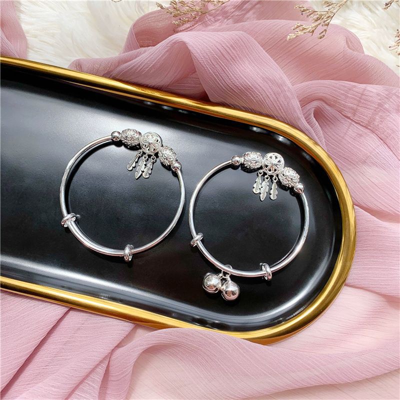 Vòng tay bạc nữ S925, Lắc tay nữ bạc Ý phong cách pandor dễ thương Vườn Trang Sức