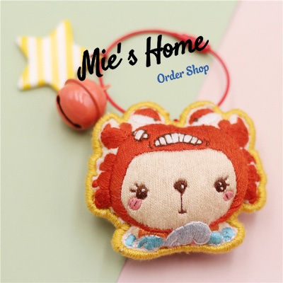 SIÊU RẺ - Kit Bộ Dụng Cụ Thêu Tay Thủ Công Hình 12 Cung Hoàng Đạo Móc Khóa - Mie Shop Handmade