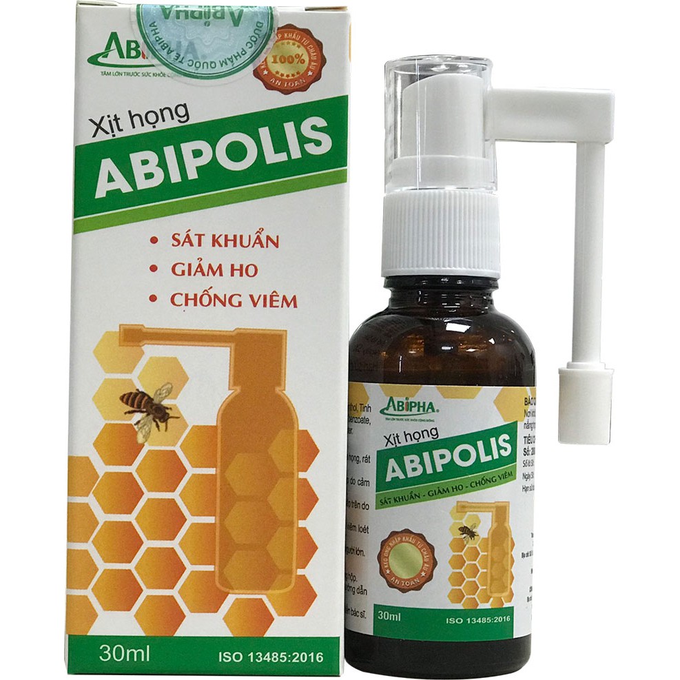 [CHÍNH HÃNG] Xịt họng ABIPOLIS-Chiết xuất Keo ong