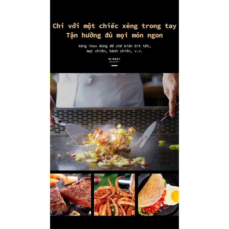Xẻng Xúc Thịt Làm Bánh Pancake Bằng Sắt Kiểu Nhật Hàn