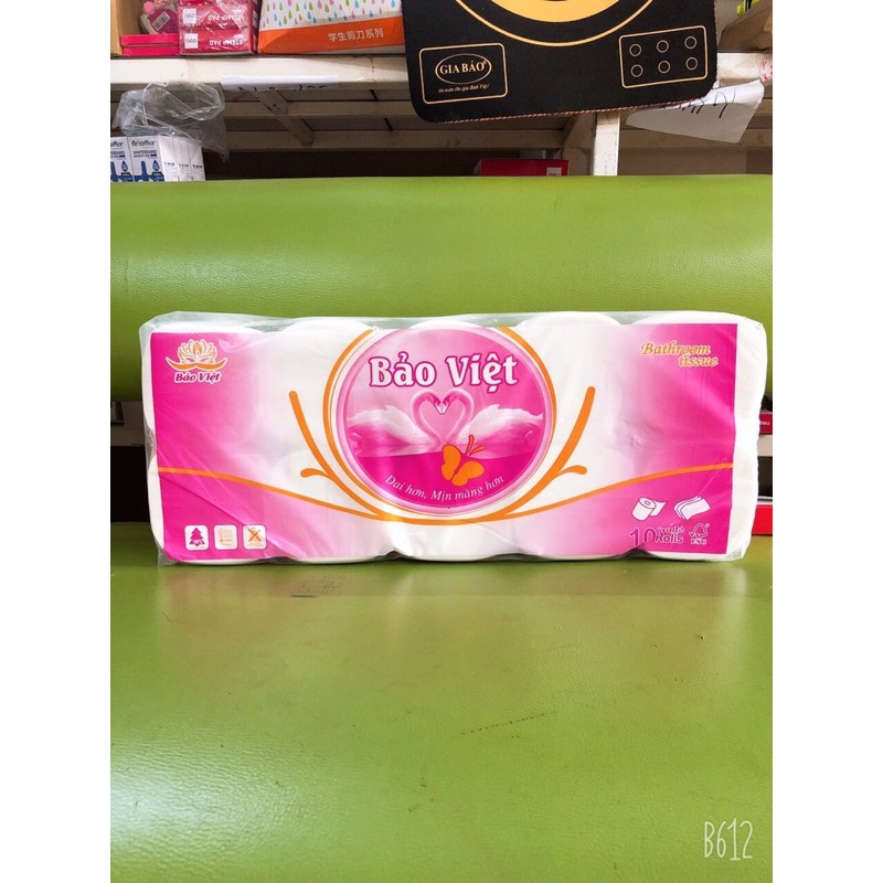 Giấy vệ sinh Bảo Việt chất lượng cao , dai hơn , mịn màng hơn ( 6 cuộn/bịch , có lõi - không lõi)