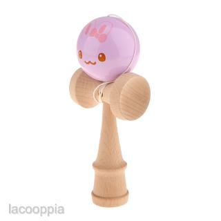 Quality Cute Baby Face Design Wooden Kendama Competition Game Wood Toy Kid