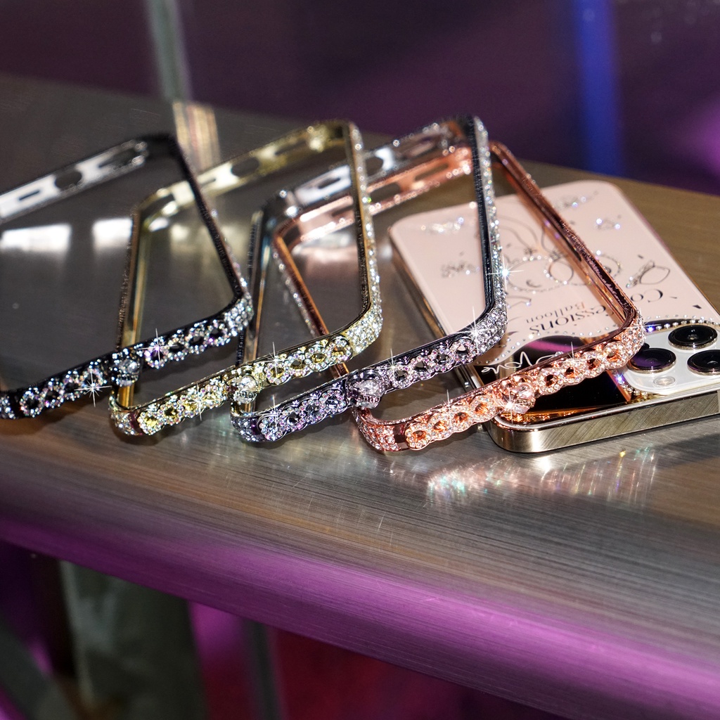 Ốp Điện Thoại Trái Tim Đính Đá Lấp Lánh Cho iphone 14 13 12 pro max 11 pro max x xr xs Sang Trọng
