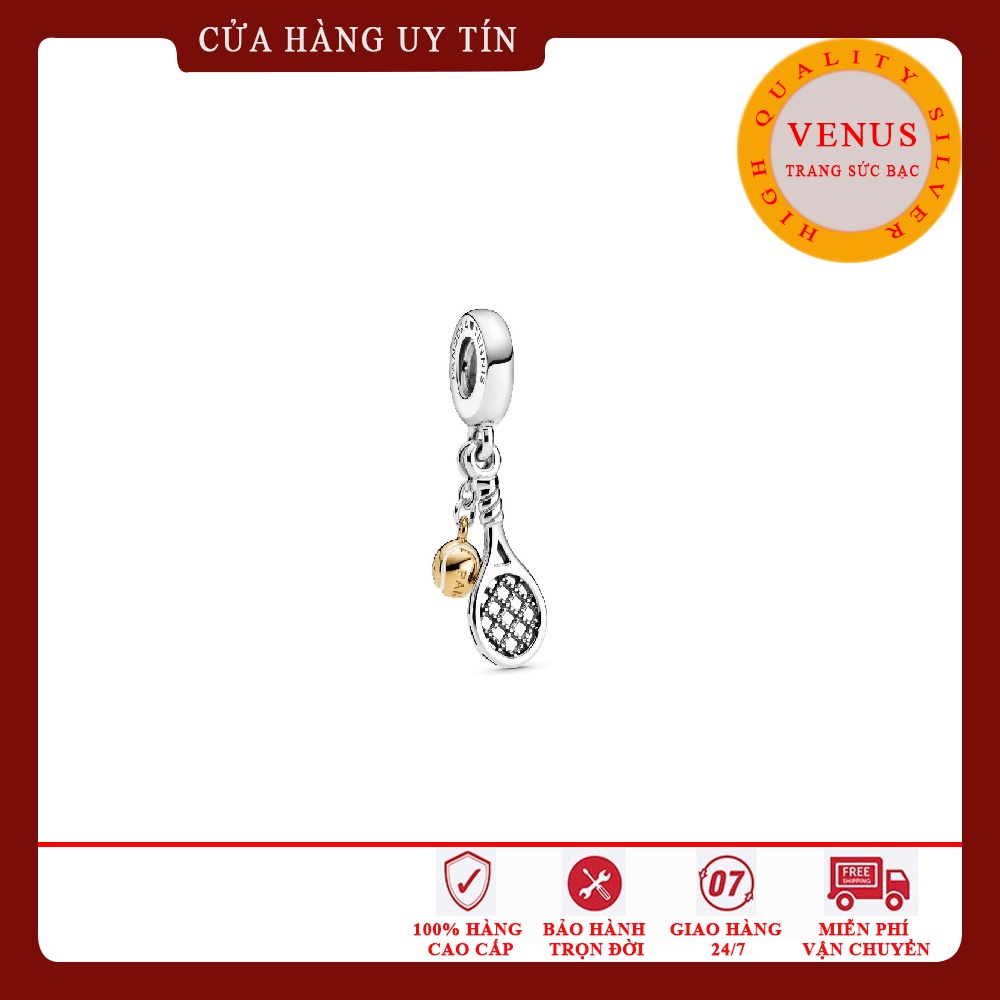 [Charm bạc 925 cao cấp] Charm treo chiếc vợt tenis- Mã sản phẩm VENUSTEN