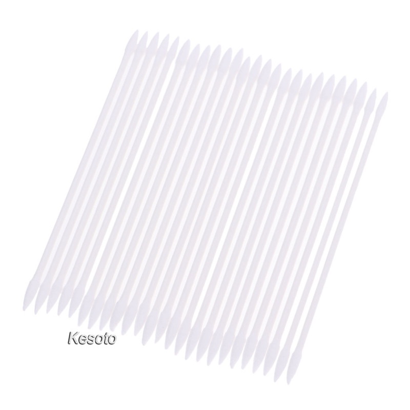 Set 24 tăm bông bằng 100% cotton thiết kế hai đầu nhọn không bụi không gây kích ứng