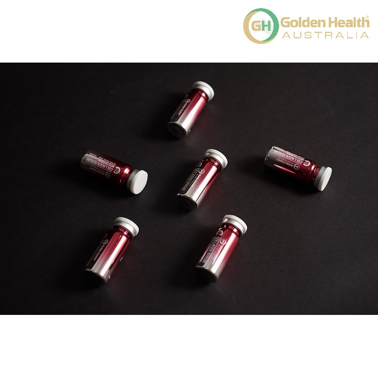 [GOLDEN HEALTH] Tinh chất collagen serum và tảo biển - Hộp 6 lọ