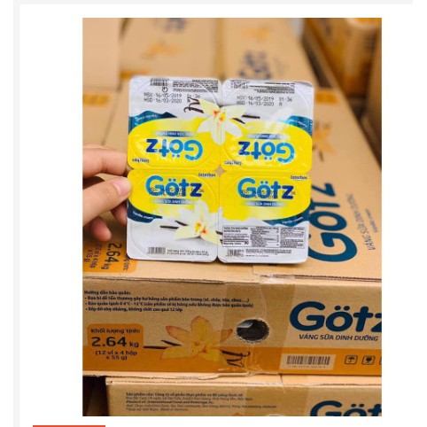 THUNG  48 HÔP VÁNG SỮA GOTZ -SXCN ĐỨC CỰC NGON
