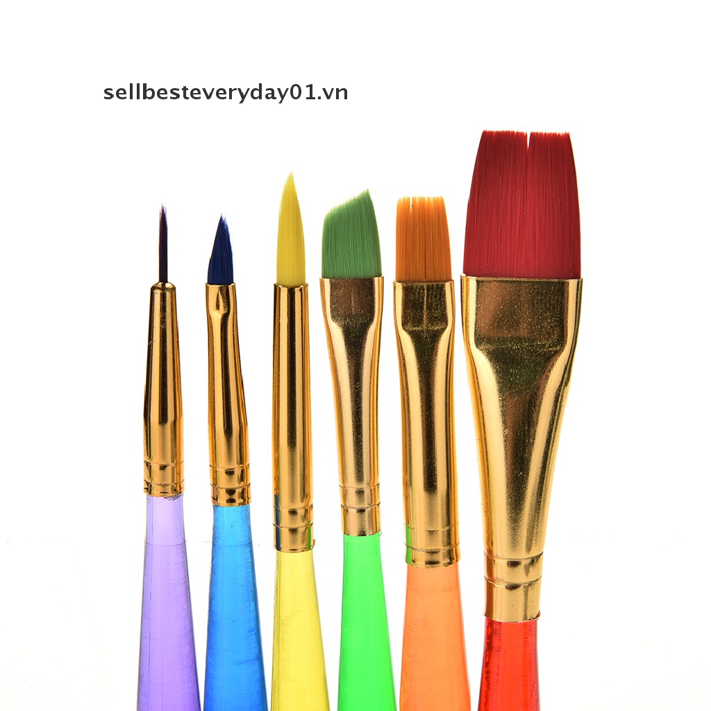 Set 6 Cọ Vẽ Tranh Màu Nước Cho Bé