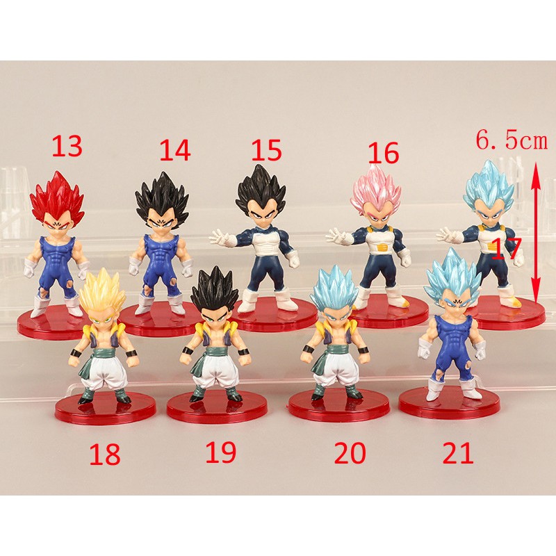 6-7cm Lẻ Mô hình nhân vật 7 viên ngọc rồng Dragon Ball Son Goku bộ sưu tập M