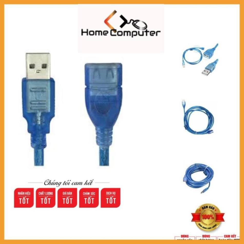Dây Nối Dài Usb 1.5m, 3m, 5m, Chuẩn 2.0 Màu Xanh Chống Nhiễu, Hàng Chất Lượng - Home.mall