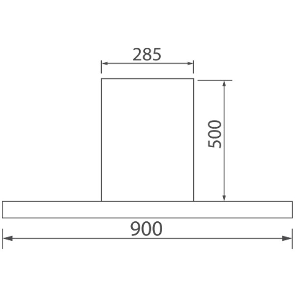 Máy hút mùi chữ T Canzy CZ B53C (Cảm ứng kiểu Slider hiện đại 6 cấp độ, Hút siêu mạnh, Máy chạy êm, 90cm)