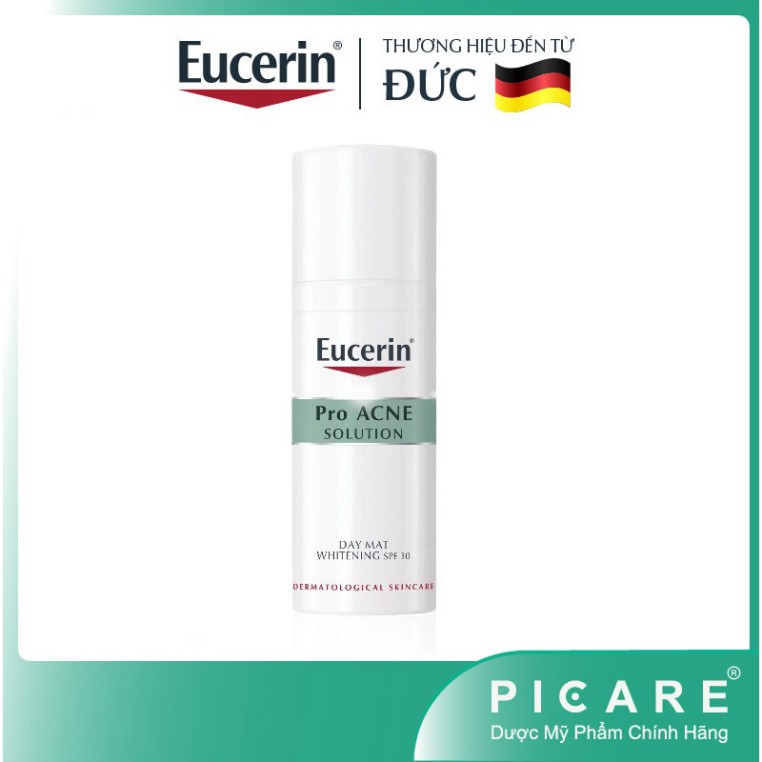 [CHÍNH HÃNG] Kem dưỡng giảm mụn trắng da Eucerin Pro Acne Day Mat Whitening SPF30 50ml -89755