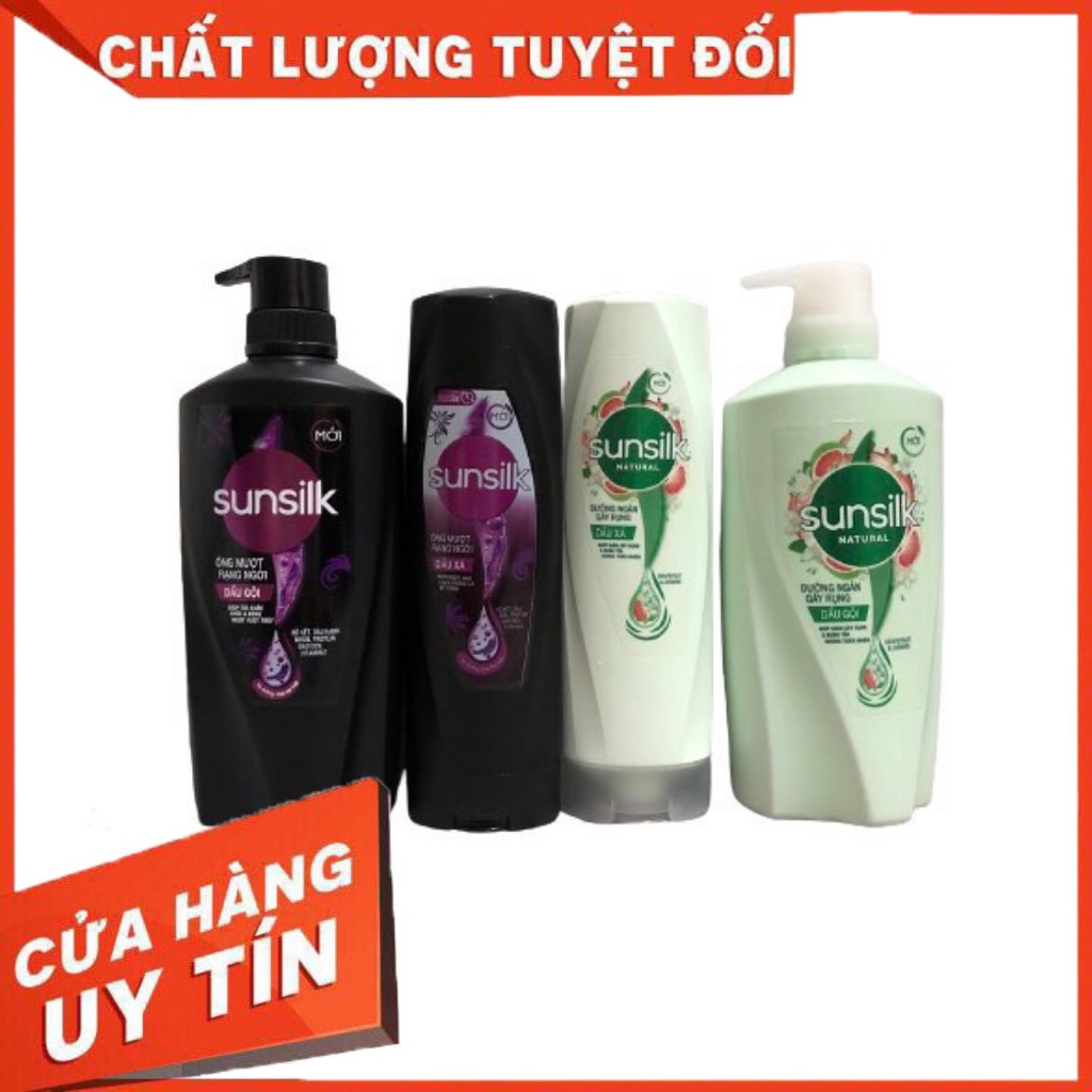 Combo dầu gội 650g và dầu xả 320g Sunsilk