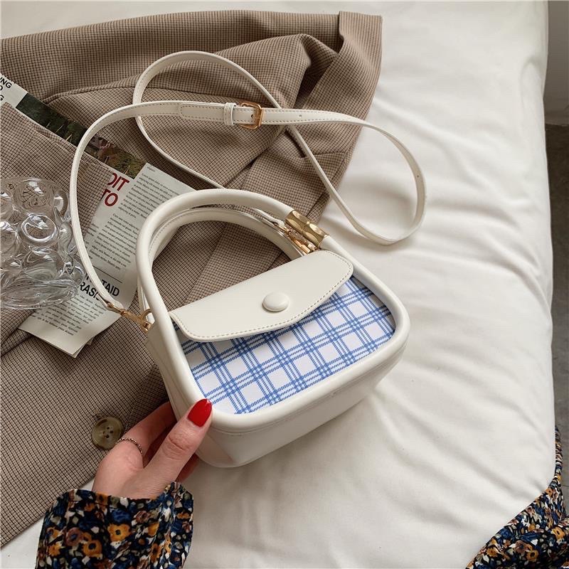 #MV28 Túi xách sọc caro viền bực siêu dễ thương