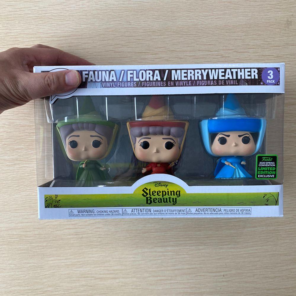 Bộ 3 Mô Hình PVC Nhân Vật Anime Merryweather Flora Fauna REBUY1