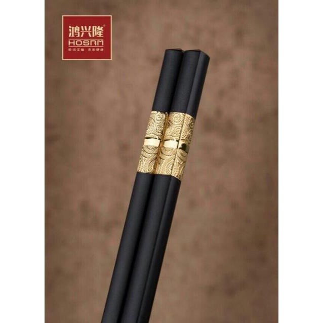 ( hàng loại 1) Combo 10 hộp đũa Mạ vàng nhật bản ( 100 đôi)