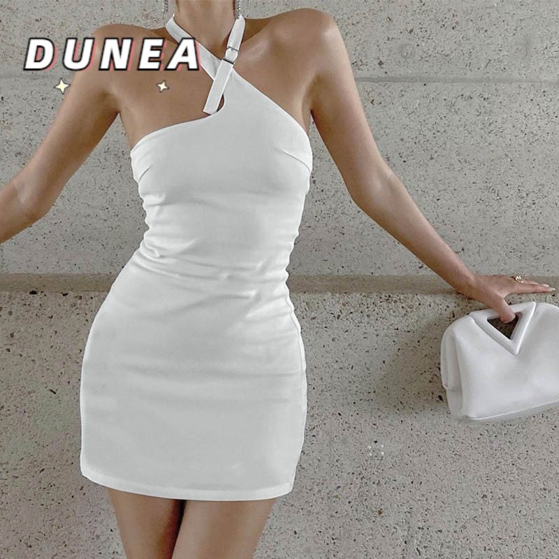 Đầm DUNEA dáng ôm trễ vai thiết kế độc đáo thời trang quyến rũ cho nữ