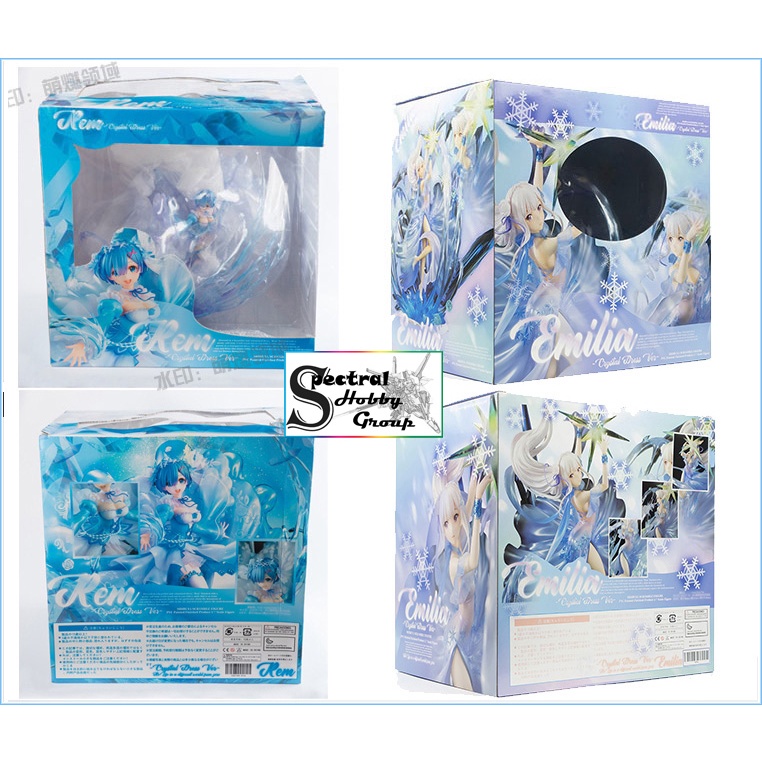 Mô hình tĩnh Figure 1/7 Crystal EMILIA Re:Zero with led light 36cm HIGH QUALITY - XINHAO