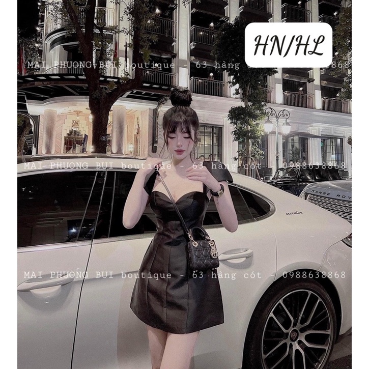 Váy Tafta Cúp Ngực Hở Lưng MPB • Melanie Boutique