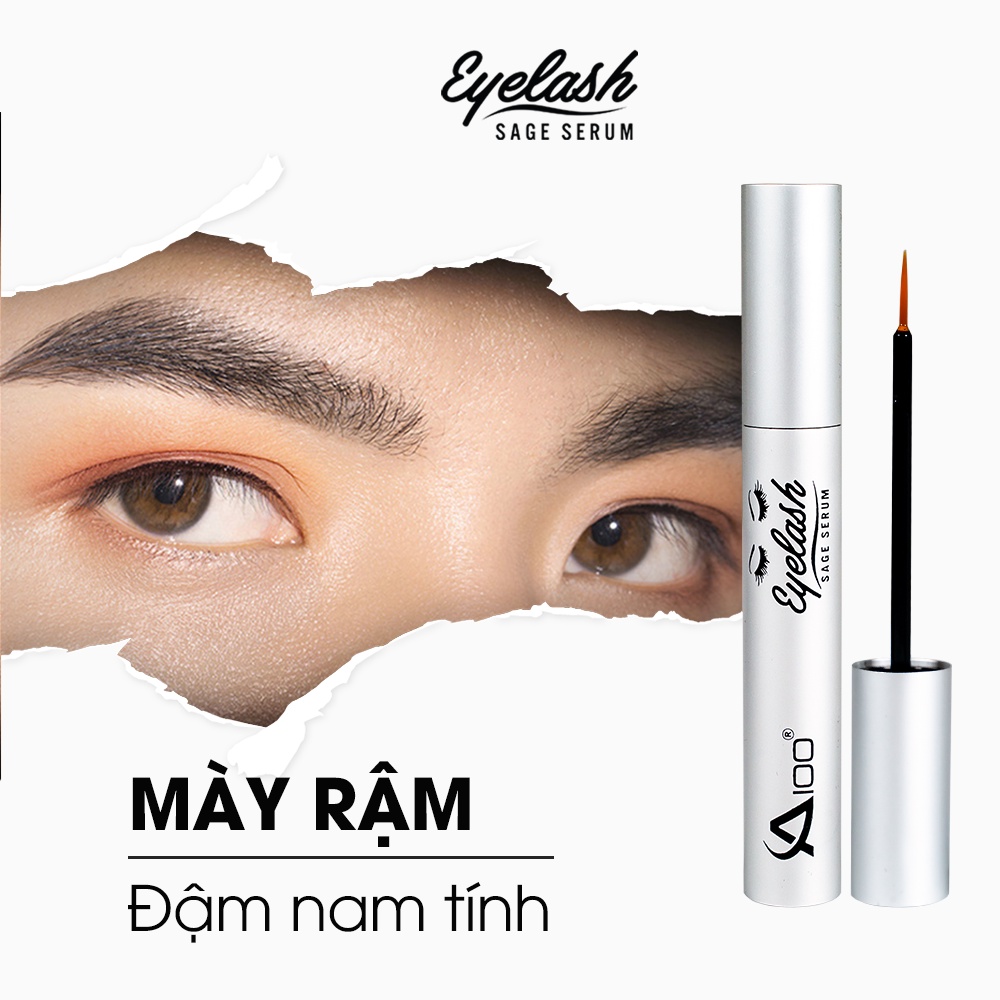 COMBO 10 HỘP Serum Dưỡng Lông Mày Sage A100 Eyebrow - Giúp Lông Mày Dài Và Dày Sắc Nét Sau 7 Ngày