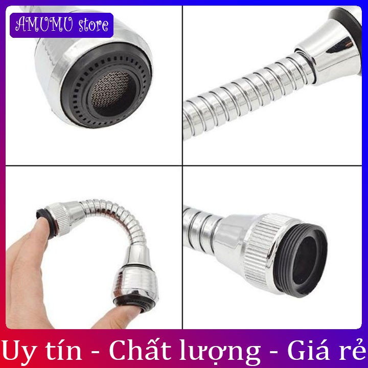 Đầu nối vòi rửa bát Turbo Flex 360 độ tiện dụng