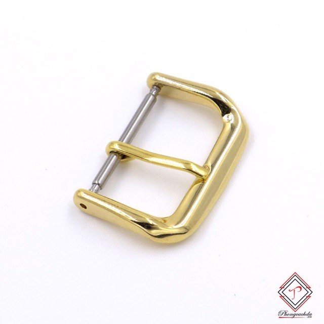 Khoá dây da đồng hồ inox không rỉ đủ size màu vàng 【giá rẻ nhất thị trường】