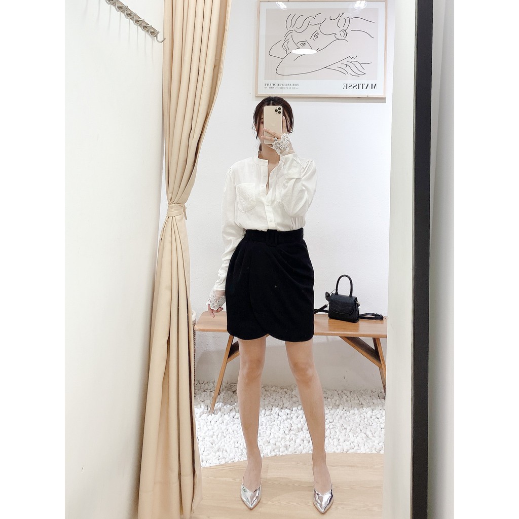 [Mã FADIRECT20 giảm 20K đơn 150K] Váy đắp tà kèm belt , Peace House Clothing