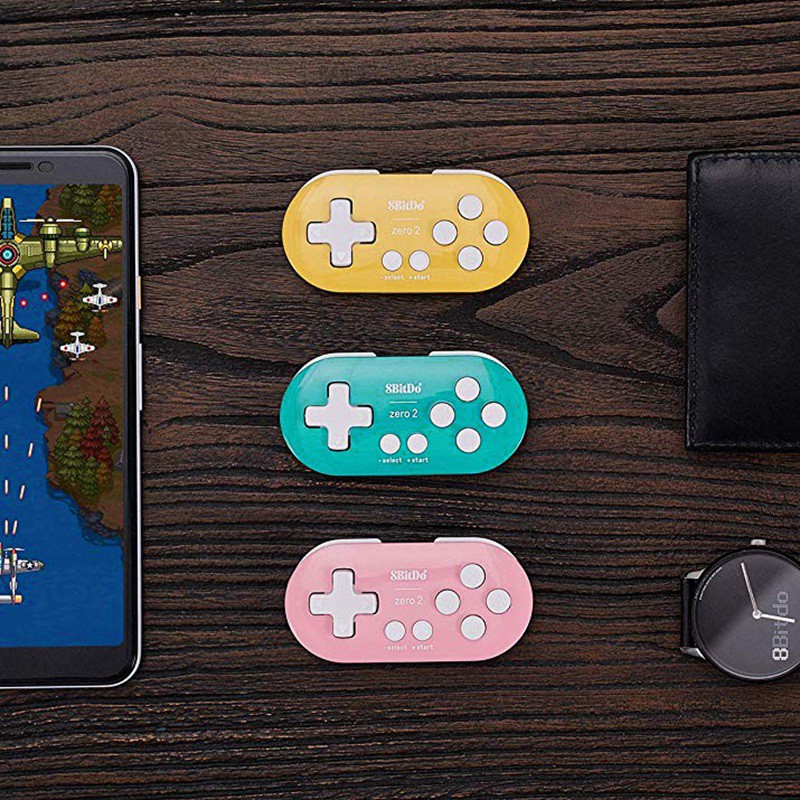 Tay Cầm Chơi Game Bluetooth Không Dây 8bitdo Zero 2 Màu Hồng