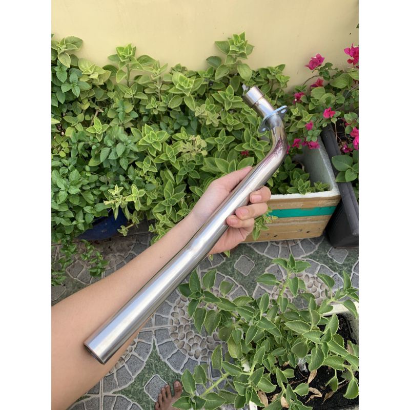 Cổ pô inox sirius jupiter 27mm dùng cho pô zin pô uma spark ex2010