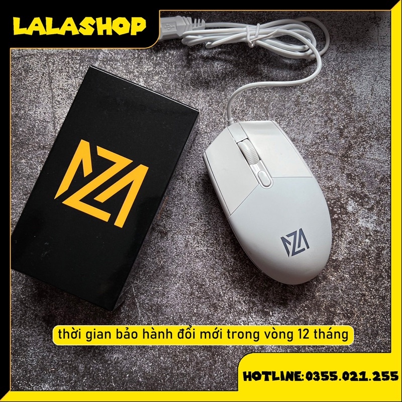 Chuột Gaming Giá Rẻ MZ 001 Black - White Siều Bền ( Bảo Hành Chính Hãng 12 Tháng Đổi Mới )