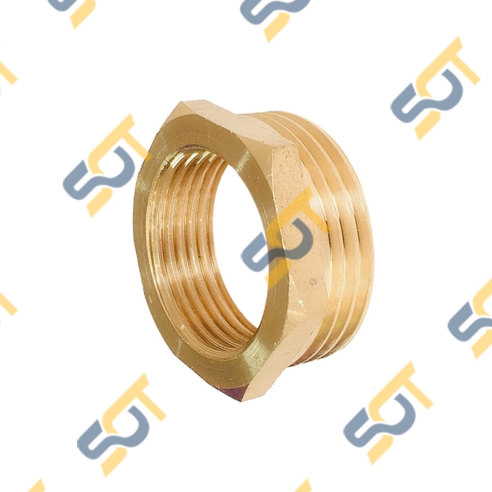 [NỐI CHUYỂN REN] G 1 1/2 DN40 49 Ren ngoài lớn nối Ren trong nhỏ tùy chọn bằng đồng (bush male to female) Cả rá Lơ ngược