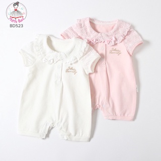 Body cổ nơ phối viền tay bèo ren mềm mại phong cách tiểu thư