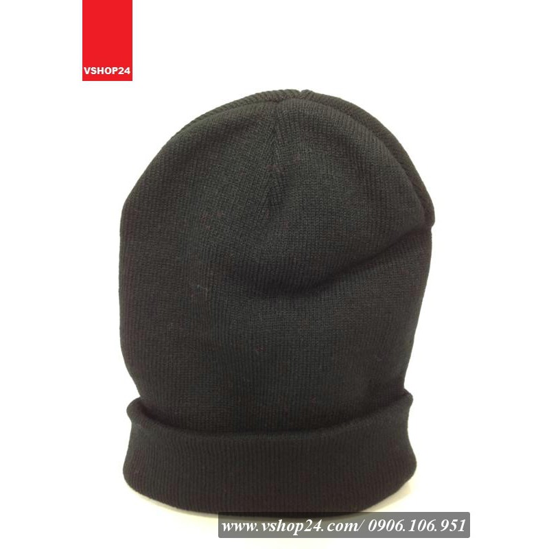 MŨ LEN BEANIE TRƠN ĐEN 029