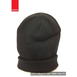 MŨ LEN BEANIE TRƠN ĐEN 029
