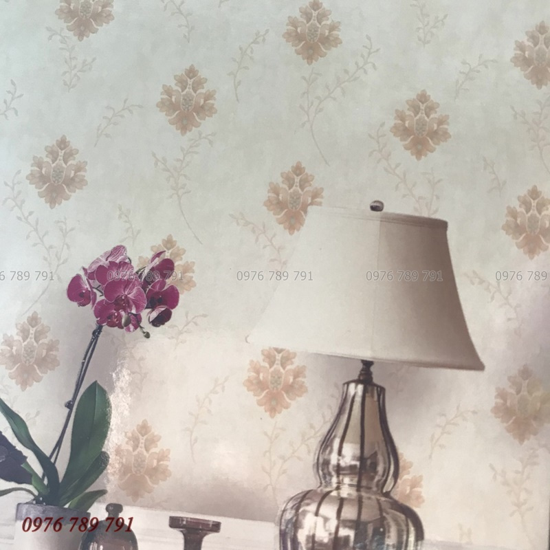Giấy Dán Tường 3D Phòng Ngủ Hoa Văn Cổ Điển Nổi Lụa Không Keo Khổ 53cm Nhiều Màu Lựa Chọn ODINX