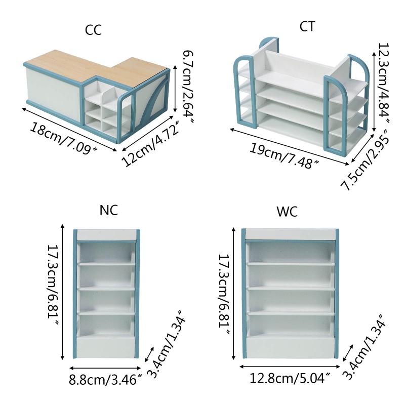 Tủ Trưng Bày Đồ Chơi Để Bàn Sắp Xếp Gọn Gàng Cho Bé