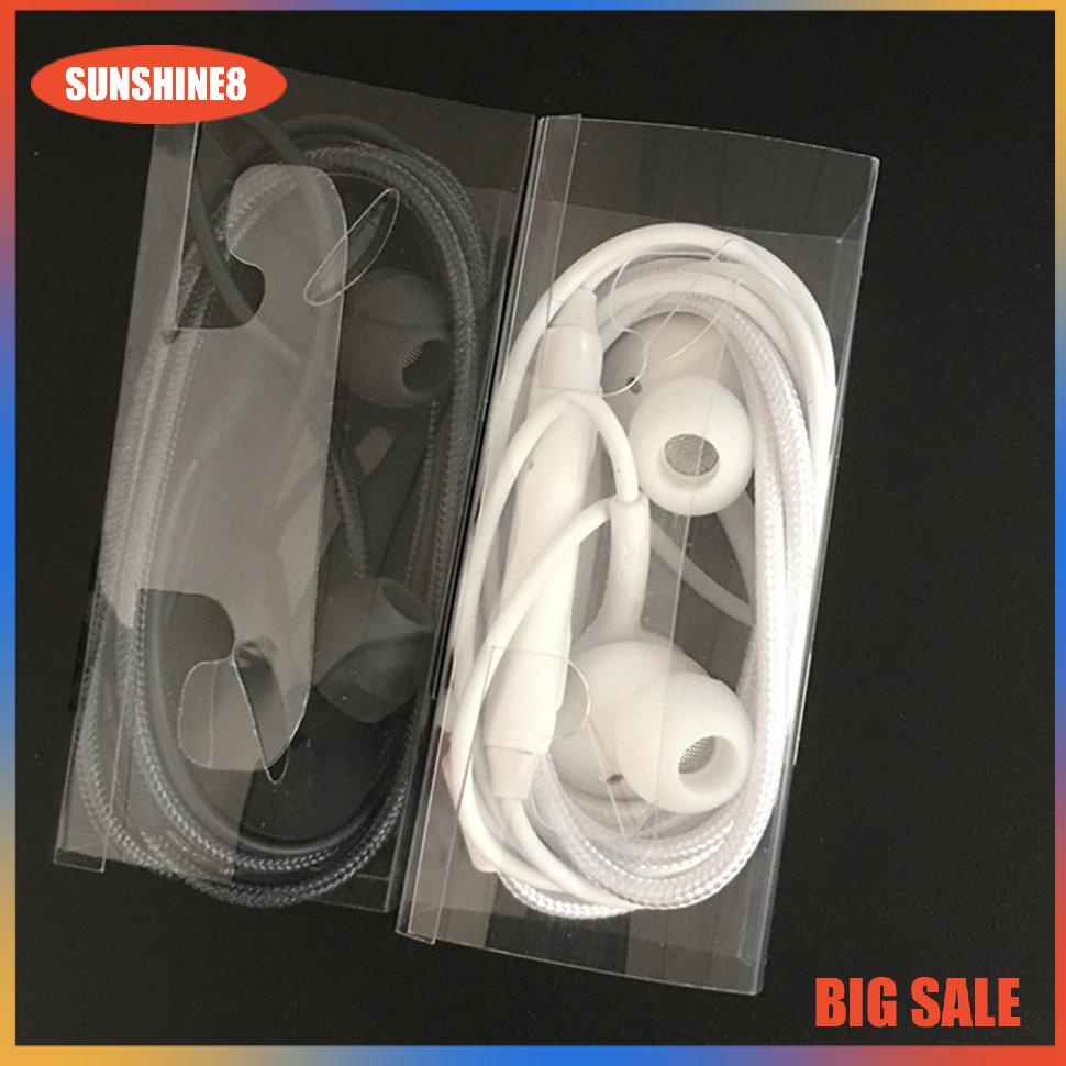 【SUN】Stereo In-Ear Earphones With Mic Wired Headset For Samsung Galaxy S8 S8Plus