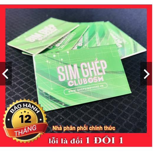 [ RẼ vô ĐỊCH ] Sim Ghép Thần Thánh 02/2020 Update ICCID Club Xanh Cho tất cả iPhone lock