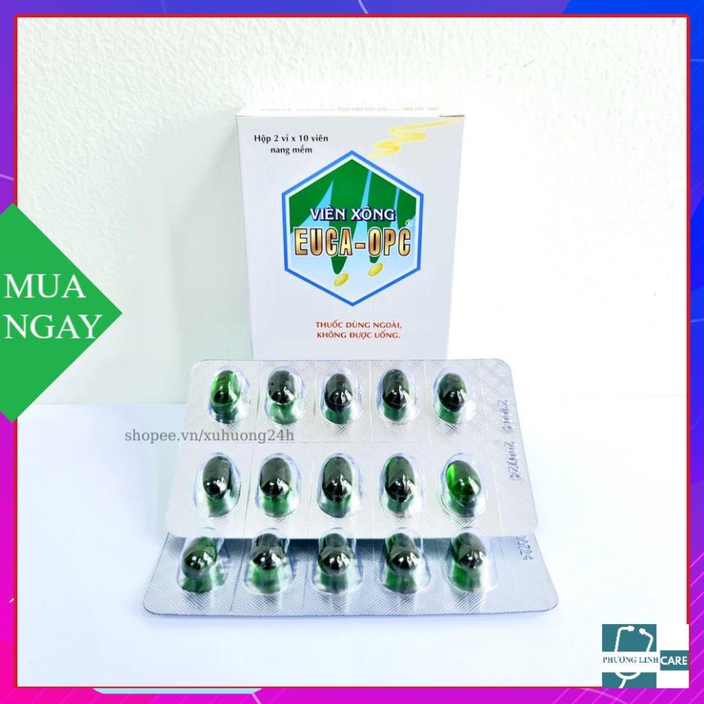 Viên xông EUCA OPC - xông khi cảm cúm, xông sát khuẩn mũi họng