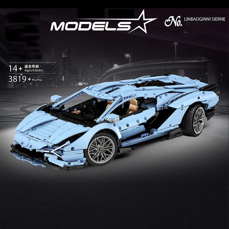Lắp ráp mô hình Technic Mould King 13056S SIÊU XE Veneno Lamborghinis XYen Aventador