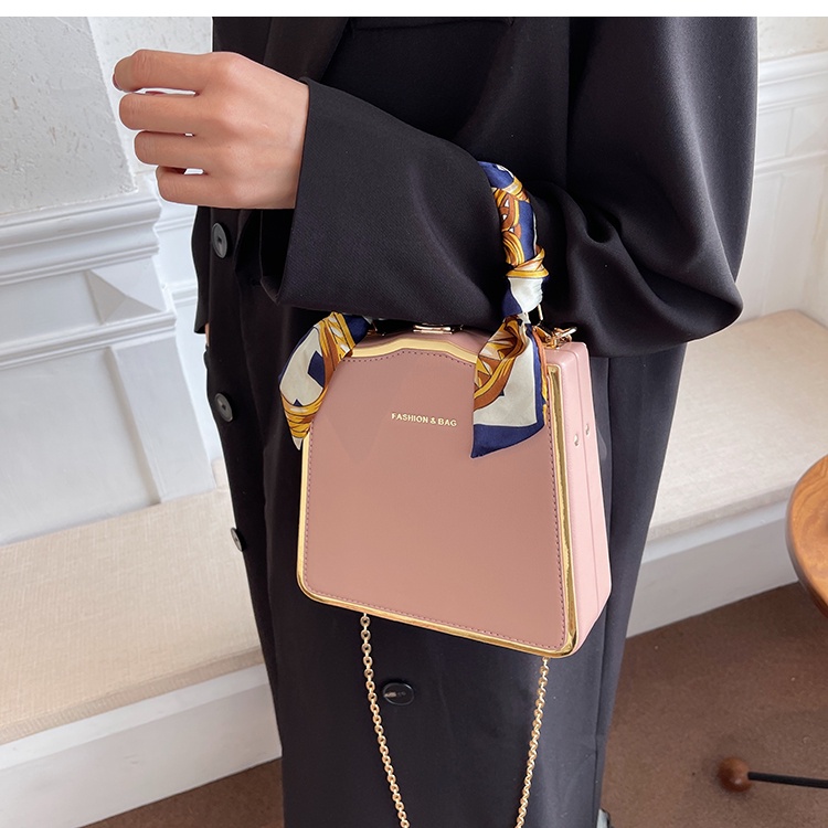 Túi Xách JASMIN NOIR Da PU Hình Hộp Jasmin 2022 Cho Nữ