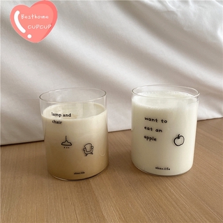 Cốc Thủy Tinh In Chữ Tiếng Anh Dung Tích 500ml