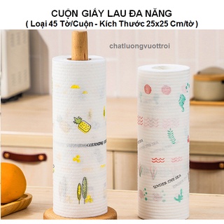 Cuộn Giấy Lau Đa Năng Size To – Loại 50 Tờ/Cuộn Có Kích Thước 25x20 Cm/tờ